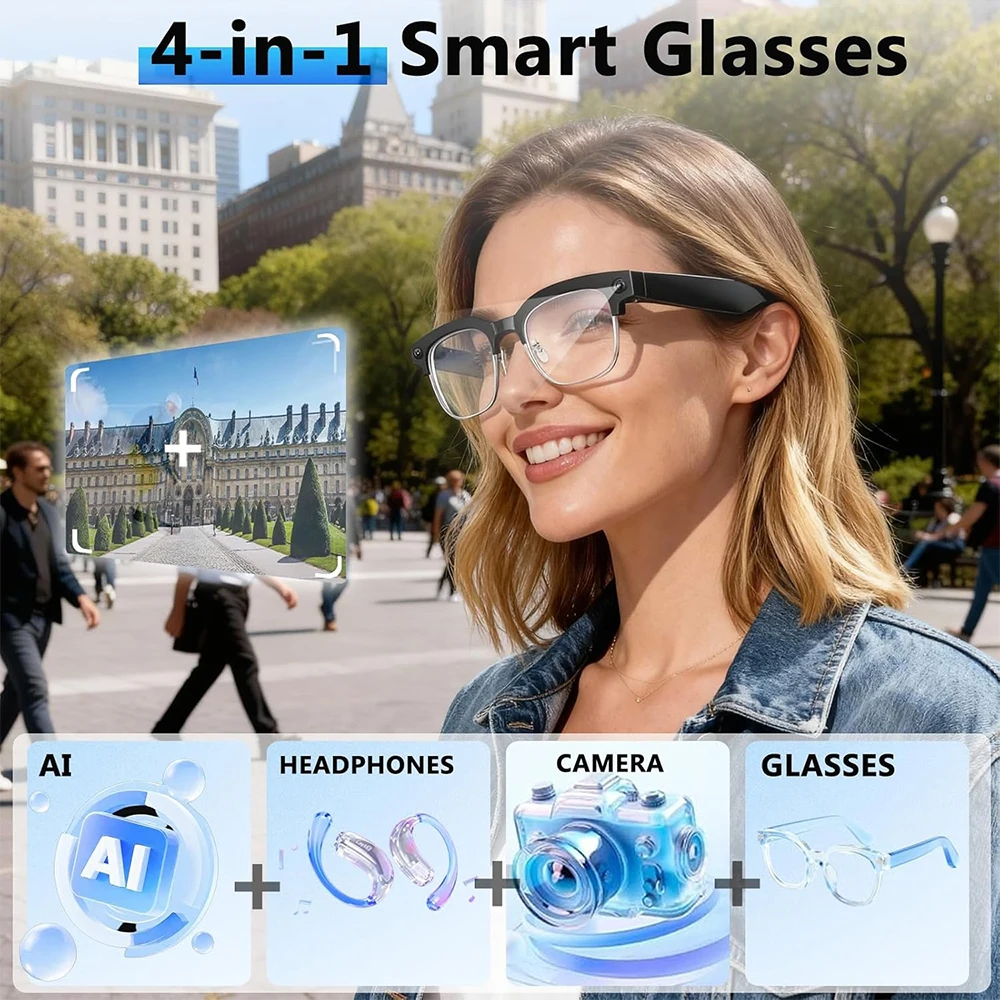 Okulary inteligentne 4K z AI,  – Photography Japanese recenzja i cena